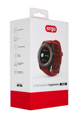 Смарт-годинник Ergo Sport GPS HR Watch S010 Red
