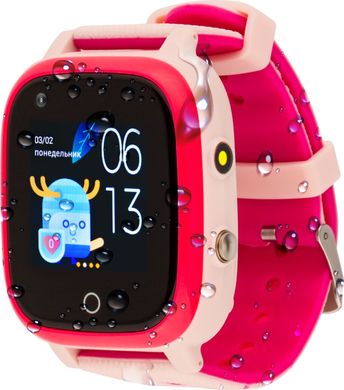 Детские смарт часы AmiGo GO005 4G WIFI Thermometer Pink