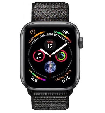 Смарт-годинник Apple Watch Series 4 GPS, 40mm Space Grey Aluminium Case with Black Sport Loop (MU672UA/A)