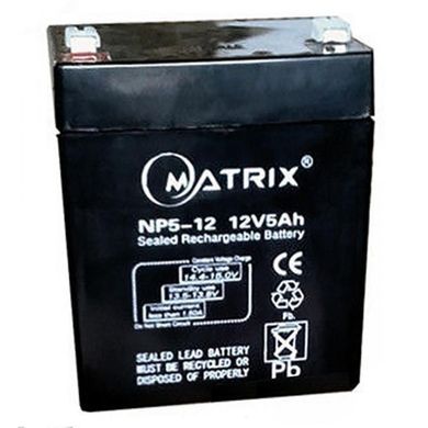 Акумуляторна батарея Matrix 12V 5Ah (NP5-12)