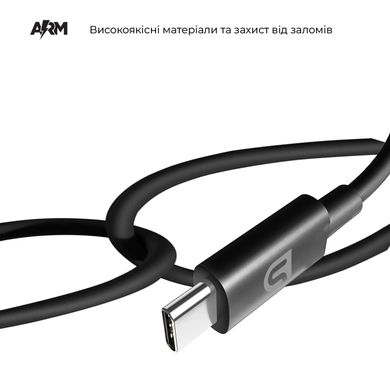 Кабель ArmorStandart AMD718B USB-C to USB Cable 1m black (ARM64291)