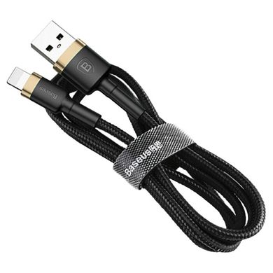 Кабель Baseus cafule Cable USB For lightning 1.5A 2M Gold+Black (CALKLF-CV1)