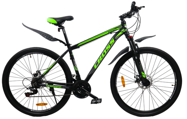 Велосипед Cross XC2921 29" 21" черный-зеленый (29CJAS-003417)
