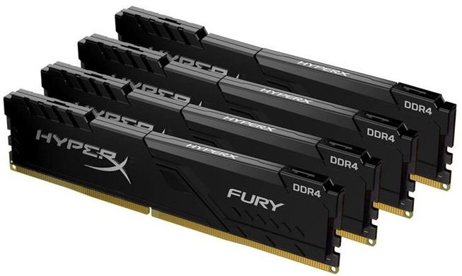 Оперативна пам'ять HyperX DDR4 3000 64GB KIT (16GBx4) HyperX Fury Black (HX430C16FB4K4/64)