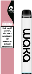 Одноразова електронна сигарета WAKA SOLO 1800 5.5 мл 5% Pink (Полуниця + Банан)