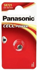 Батарейка Panasonic SR 721 BLI 1 (SR-721EL/1B)