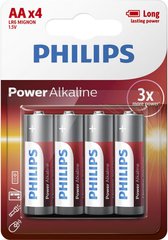 Батарейки Philips Power Alkaline AA BLI 4 (LR6P4B/10)