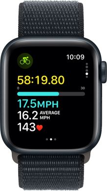 Apple Watch SE 2 2023 40mm (GPS) Midnight Aluminum Case with Midnight Sport Loop (MRE03)