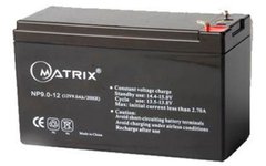 Акумуляторна батарея Matrix 12V 9Ah (NP9-12)