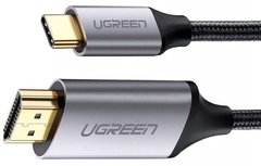 Кабель Ugreen MM142 Type-C M - HDMI M Cable Alum. 1.5м Gray\Black (UGR-50570)