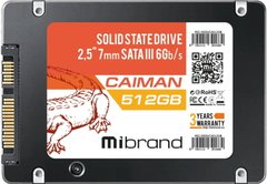 SSD накопитель Mibrand Caiman 512 GB (MI2.5SSD/CA512GB)