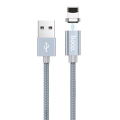 Кабель Hoco U40 USB to Lightning 1.2m, Magnetic, Grey
