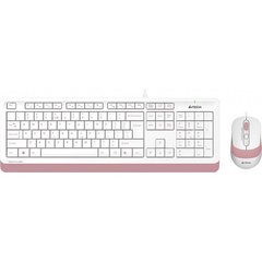 Комплект дротовий (клавіатура, миша) A4Tech Fstyler F1010 Pink