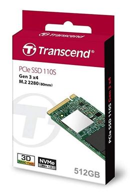 SSD-накопичувач M.2 Transcend 512GB MTE110 NVMe PCle 3.0 4x 2280TS512GMTE110S