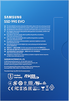 SSD накопитель Samsung 990 EVO 1TB (MZ-V9E1T0BW)