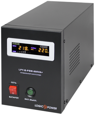 Джерело безперебійного живлення LogicPower LPY- B - PSW-800VA+, 5А/10А (4150) (U0144753)