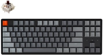 Клавіатура KEYCHRON K8 Aluminum Frame 87 keys Gateron Brown RGB BLACK (K8J3_KEYCHRON)