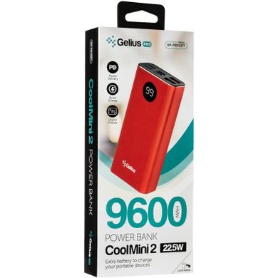 Універсальна мобільна батарея Gelius Pro CoolMini 2 PD GP-PB10-211 9600mAh Red
