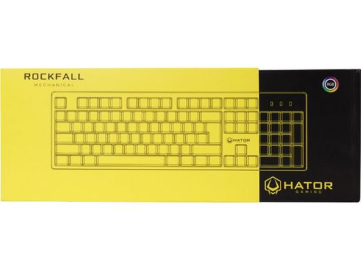 Клавіатура Hator Rockfall Red Switches UK/RU (HTK-606) Black