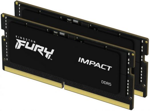 Оперативна пам'ять Kingston FURY 32 GB (2x16GB) SO-DIMM DDR5 5600 MHz Impact (KF556S40IBK2-32)