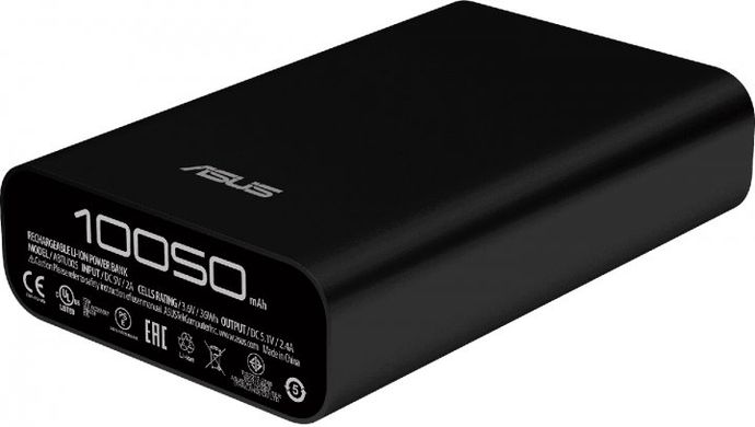 Універсальна мобільна батарея Asus ZenPower 100S0C QC3.0 10050mAh USB-C Black (90AC02V0-BBT007)