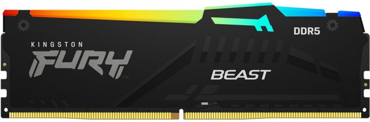 Оперативна пам'ять Kingston FURY DDR5-6000 16384MB PC5-48000 (Kit of 2x8192) Beast RGB Black (KF560C40BBAK2-16)