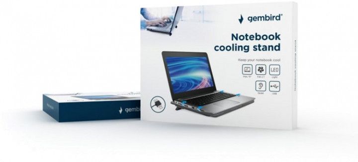 Подставка для ноутбука Gembird NBS-1F15-04 Black