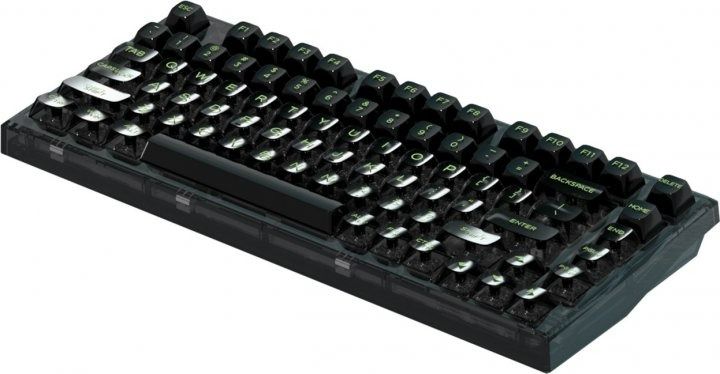 Клавіатура FL Esports Q75 SAM Black Transparent Body Dark Ice keycap Kailh MX Cool Mint WL Three-Mode (Q75SAM-5774)