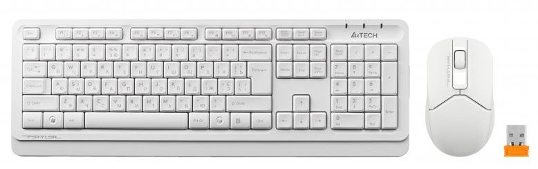 Комплект (клавіатура, миша) A4Tech Fstyler FG1012 (White)