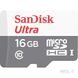 Карта памяти SanDisk 16 GB microSDHC UHS-I Ultra + SD adapter (SDSQUNS-016G-GN3MA )