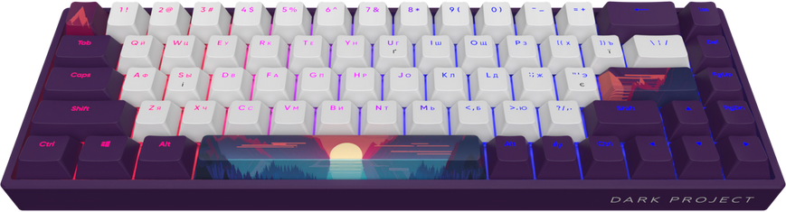 Ігрова клавіатура DARK PROJECT 68 Sunrise - RGB  ANSI ENG/UA (DPP68_GSH_SUNR_ANSI_UA)