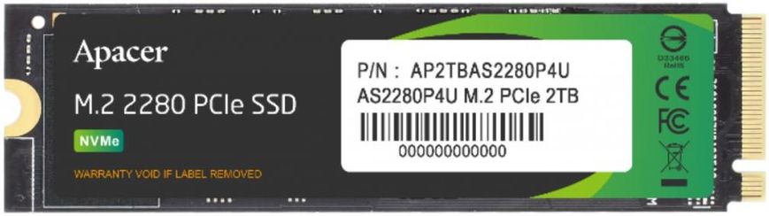 SSD накопичувач Apacer AP2TBAS2280P4U-1