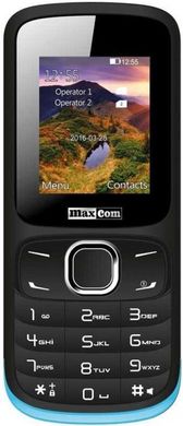 Мобільний телефон Maxcom MM128 Black-Blue