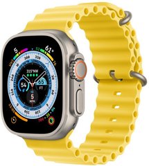 Apple Watch Ultra GPS + Cellular 49mm Titanium Case with Yellow Ocean Band (MNHG3)
