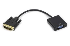 Кабель-перехідник PowerPlant DVI-D Dual Link (M) - VGA (F) 0.15 м