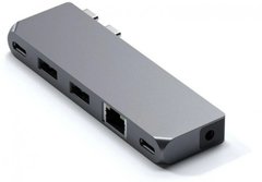 Хаб Satechi Aluminum USB-C Pro Hub Mini Adapter Space Gray (ST-UCPHMIM)