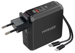 Універсальна мобільна батарея Promate PowerPack-PD20+ 15000 мАг Lightning Black (powerpack-pd20+.black)