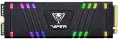 SSD-накопичувач 256GB Patriot VPR100 RGB M.2 2280 PCIe 3.0 x4 3D TLC (VPR100-256GM28H)