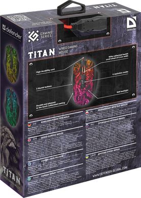 Мышь Defender Titan GM-650L Black (52650)