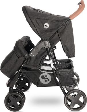 Детская коляска для двойни Lorelli TWIN Black