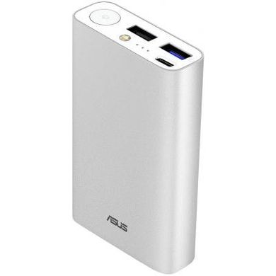 Універсальна мобільна батарея Asus ZenPower 100S0C QC3.0 10050mAh USB-C Silver (90AC02V0-BBT008)