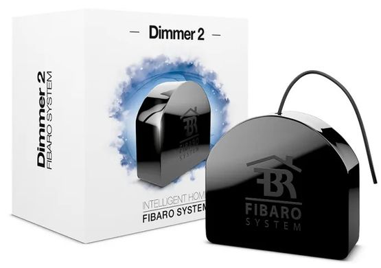 Умное реле FIBARO Dimmer 2 Z-Wave Чорний (FGD-212)