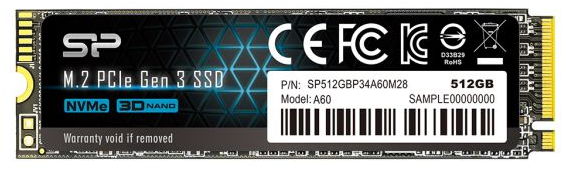 SSD накопитель Silicon Power P34A60 512 GB (SP512GBP34A60M28)