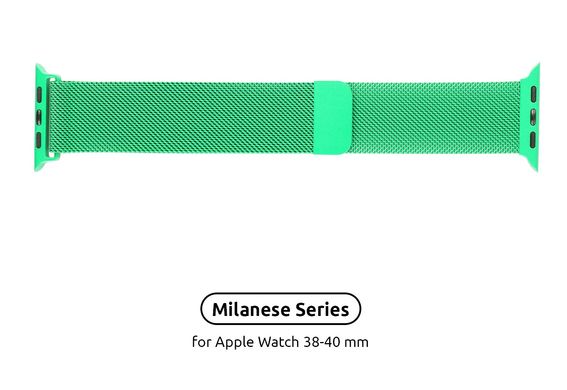 Ремінець Armorstandart Milanese Loop Band для Apple Watch All Series 38/40 mm Green (ARM54388)