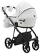 Детская коляска 2 в 1 Adamex Porto ECO кожа SA-1 белый (625600)