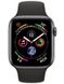 Смарт-годинник Apple Watch Series 4 GPS, 44mm Space Grey Aluminium Case with Black Sport Band (MU6D2UA/A)