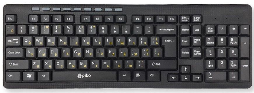 Клавіатура Piko KB-108X Black