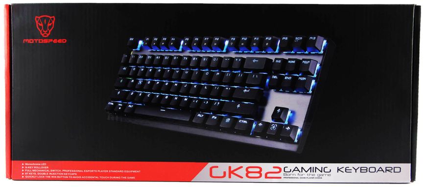 Клавіатура Motospeed GK82 Outemu Red (mtgk82bmr) Black
