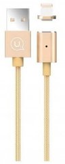 Кабель Usams US-SJ132 USB to Lightning 1m, Magnetic, Gold