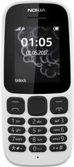 Мобільний телефон Nokia 105 Single Sim New White (A00028371)